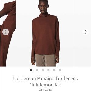 lulu “lab” Moraine turtleneck- size M